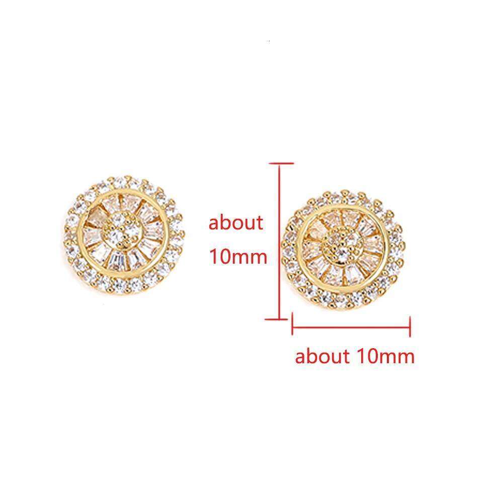 ZAKOL New Unique Design Round Zircon Inlaid Stud Earrings for Women Simple Japanese and Korean Fashion Ear Accessories