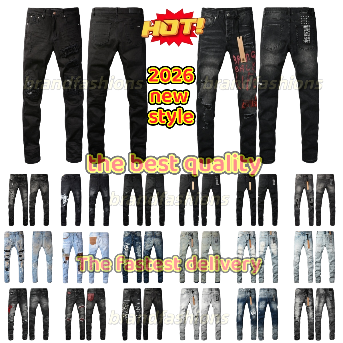 designer amirijeane mens jeans ksubi jeans High Street Hole Star Patch Men star embroidery jeans stretch slim-fit jnco y2k jeans pant biker skinny purplebrand jean