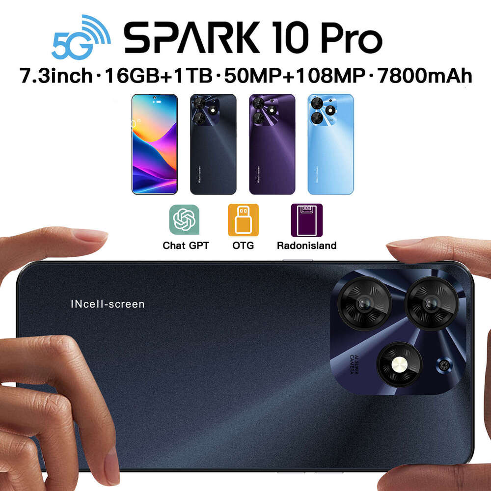 Famous Brand Cross Border New Spark Pro Inch Foreign Trade T Android Smart G Phone Factory CKS
