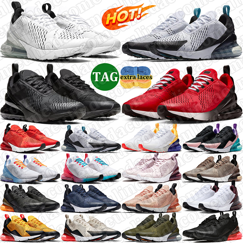 free shipping 270 men women running shoes outdoor lightweight trainers jogging walking mens comfortable sports sneakers triple black Dusty Cactus