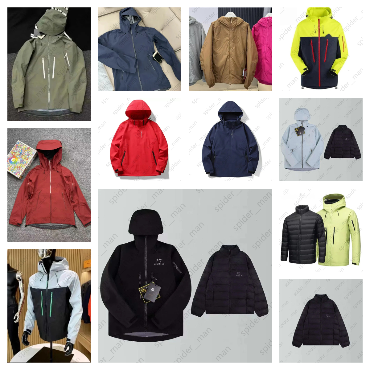 Designer Jacket Waterproof Breathable Softshell Outdoors Coats Ski Hiking Bone Bird Windproof And Waterproof Jackets Black Blue Yellow White Wholesale, S-3XL