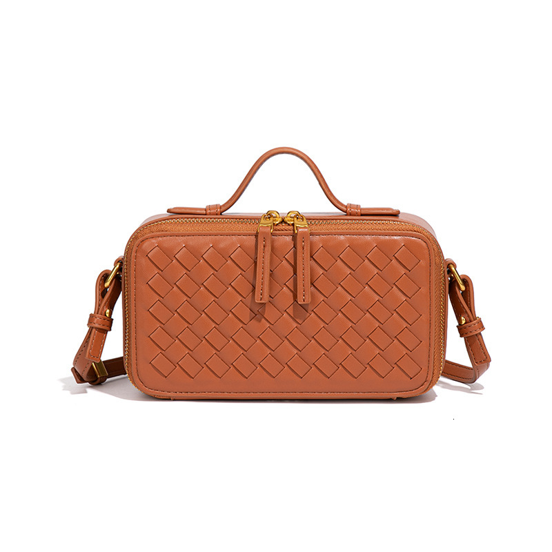 Luxury Brand Fashion Bag Original Niche Design Classic Lunch Box Bag Woven Bag Women Mini Crossbody Bag Handbag Box Bag Tofu Bag