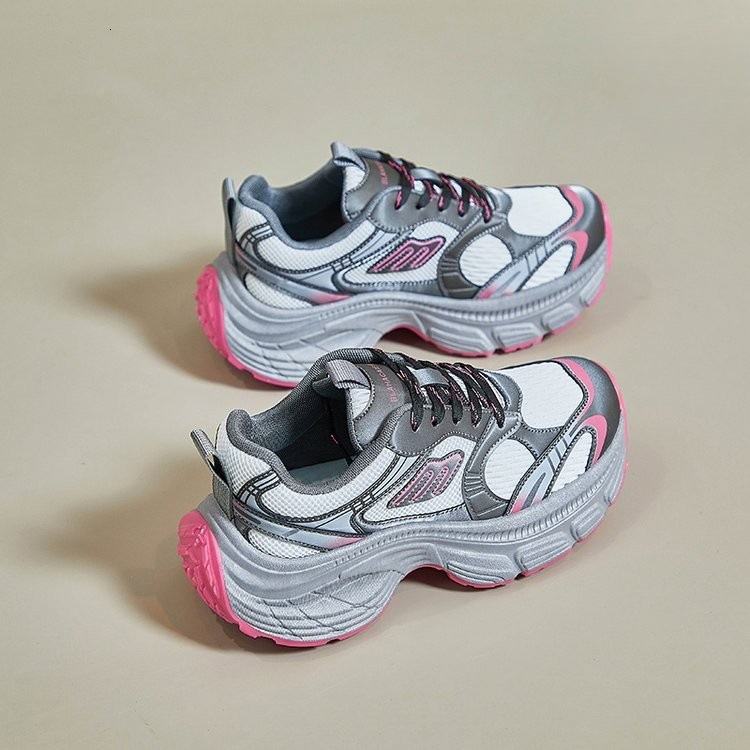 2025 Designer Fashion Korean Edition Women's Sports Running Shoes, Casual Shoes, Thick soled Height Increase