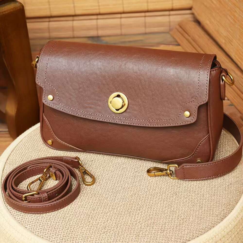 Toptrends Cowhide Genuine Leather Underarm Shoulder Bags For Women Luxury Crossbody Satchel Flap Ladies Handbags tote bag Xiu Lai Si