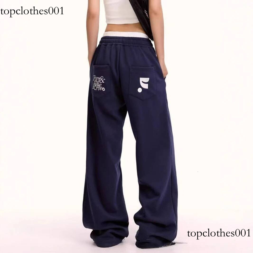 Rest and Recreation Women's Vintage Athletic Casual Sweatpants Oversized Streetwear Drop Crotch Straight Wide Leg Pants
