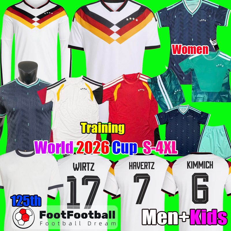 2026 Germany Soccer Jersey World Football Shirt 25 26 Cup Home away third camiseta de futbol Men kit kids Equipment