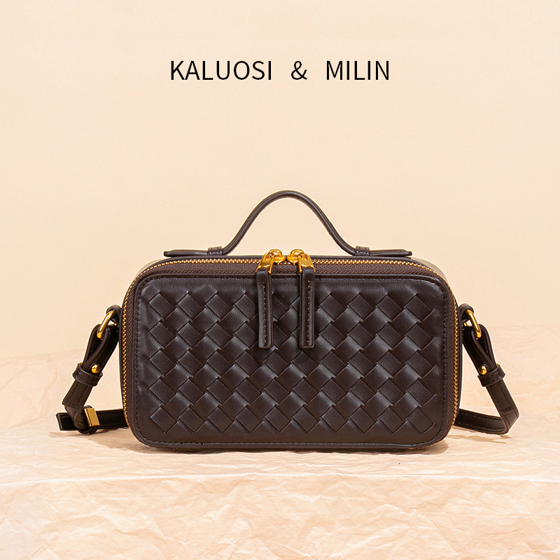 Luxury Brand Fashion Bag Original Niche Design Classic Lunch Box Bag Woven Bag Women Mini Crossbody Bag Handbag Box Bag Tofu Bag