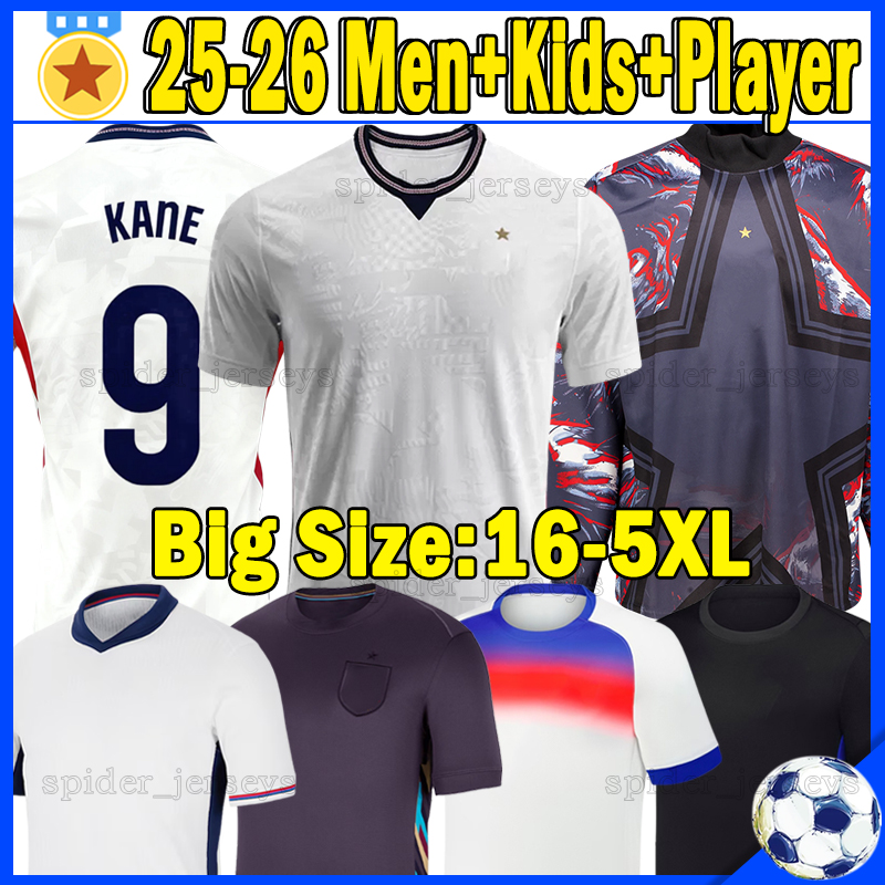 4XL 5XL 25 26 ENGlANDS KANE soccer jerseys Retro RICE MADUEKE WATKINS RASHFORD BOWEN GORDON 2025 national football top KELLY goalkeeper soccer shirt men kids kits