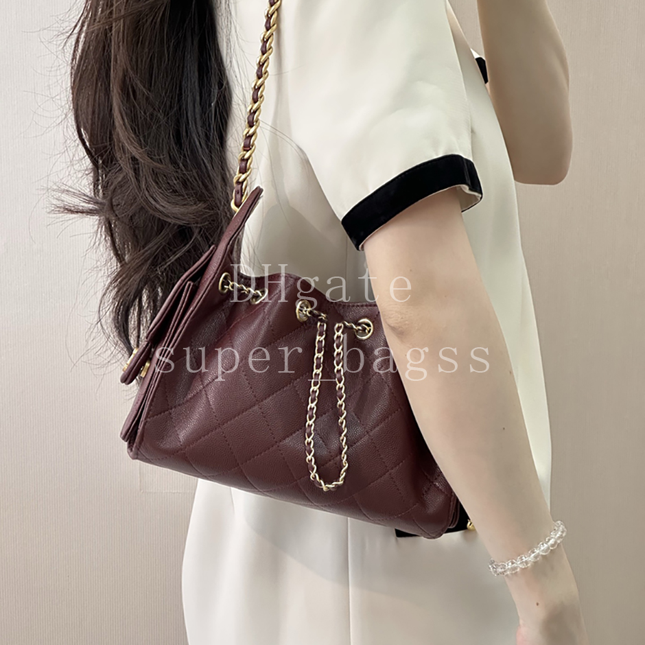 Mini Hobo bag Luxury designer bag 22CM handbag Mirror quality shoulder bag genuine leather chain bag with box C700C712
