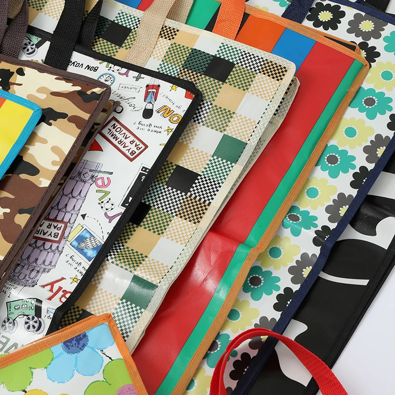 Women Reusable Shopping Bag Large Capacity Non-Woven Fabric Travel Storage Bags Durable Female Handbag Tote Shopper Eco Bag 251225