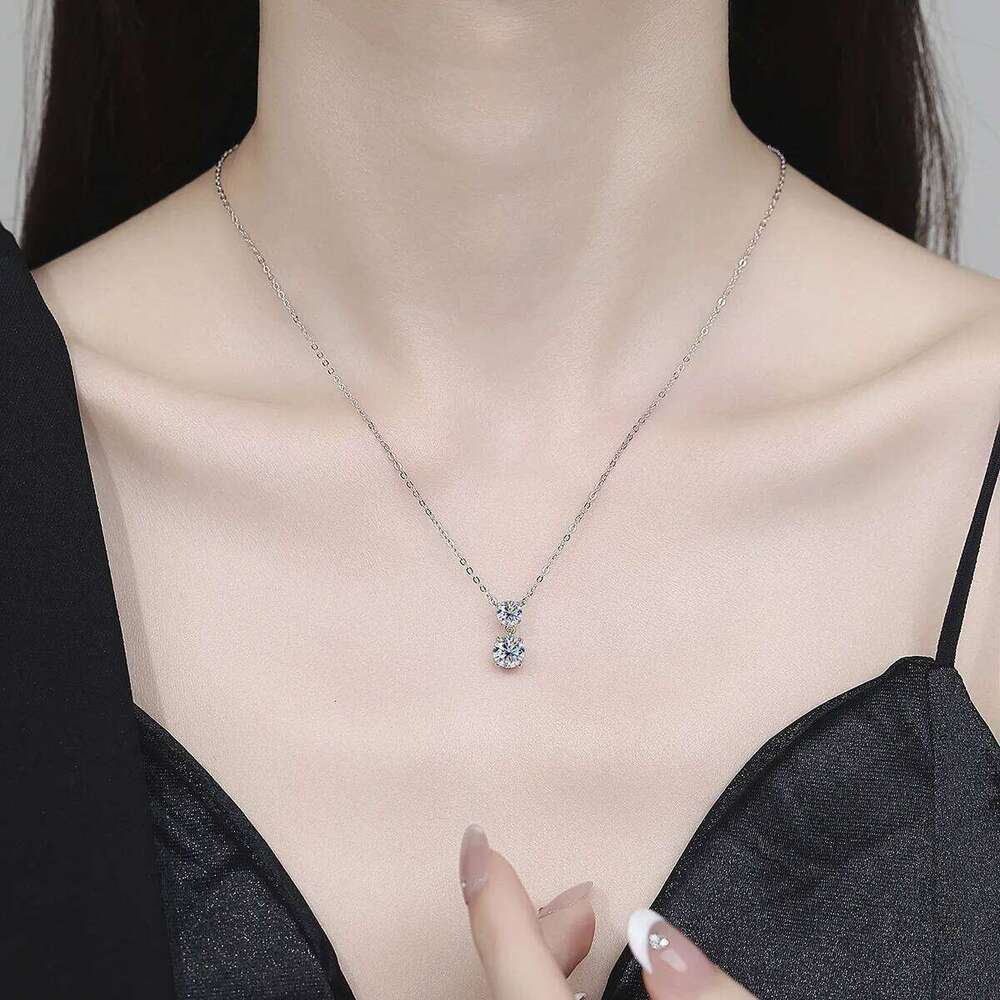 3ct D Color Moissanite Stud Earrings Round Cut Lab Created Diamond 925 Sterling Silver Bridal Jewelry For Women Gifts eaa