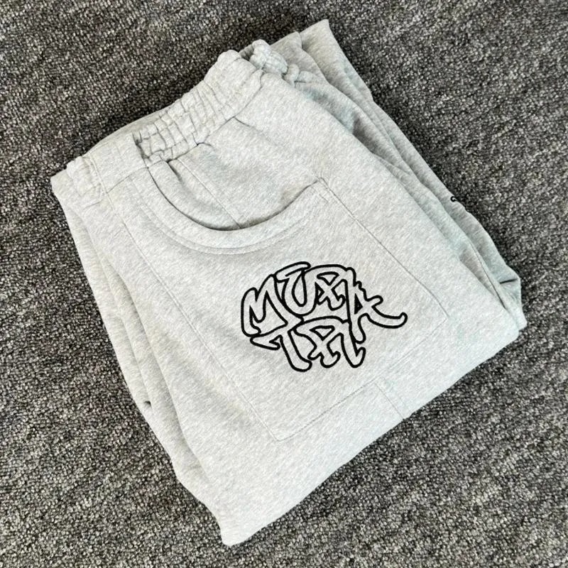 Men's Pants Patchwork Mertra Embroidery Logo Men Women High Quality Trousers Jogger Drawstring Sweatpants