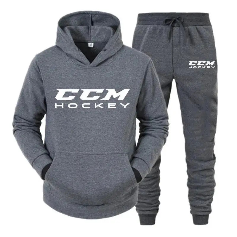 Winter CCM Mens Tracksuit Sets Hoodie High Quality Casual Sportswear Suit Hoodies Pants Warm Tracksuit Sets Mens Hood 251215