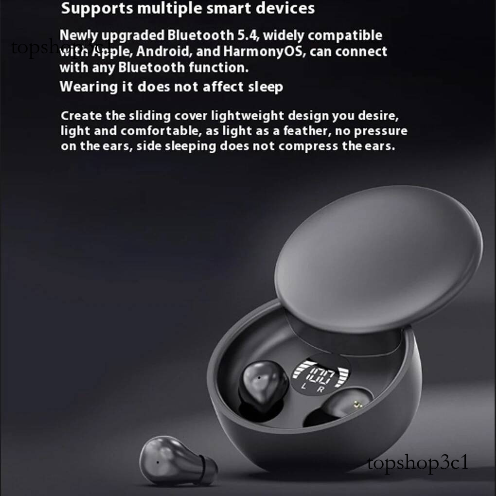 Invisible Sleep Headphones Bluetooth 5.4 Earphones Mini Earbuds TWS Wireless HIFI Stereo Noise Reduction Waterproof Headsets