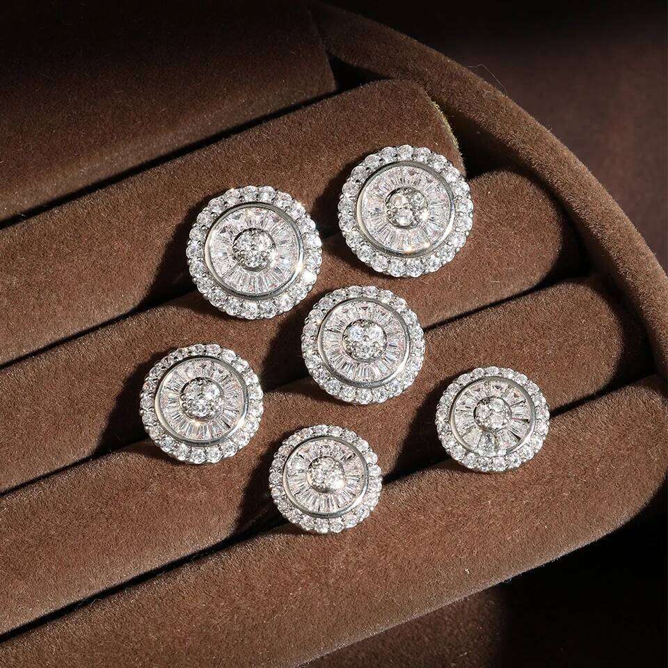 ZAKOL New Unique Design Round Zircon Inlaid Stud Earrings for Women Simple Japanese and Korean Fashion Ear Accessories