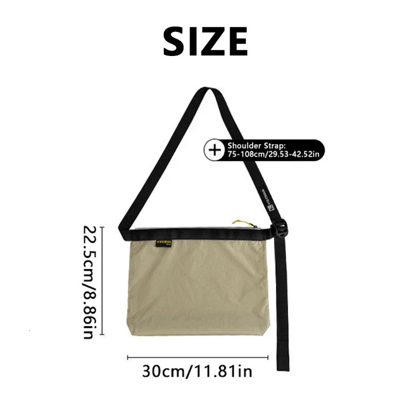 Unisex Shopping Bag Waterproof and Folding Ultra-Light Shoulder Bag Outdoor Hiking Travel Multifunctional Womens Messenger Bag 251225