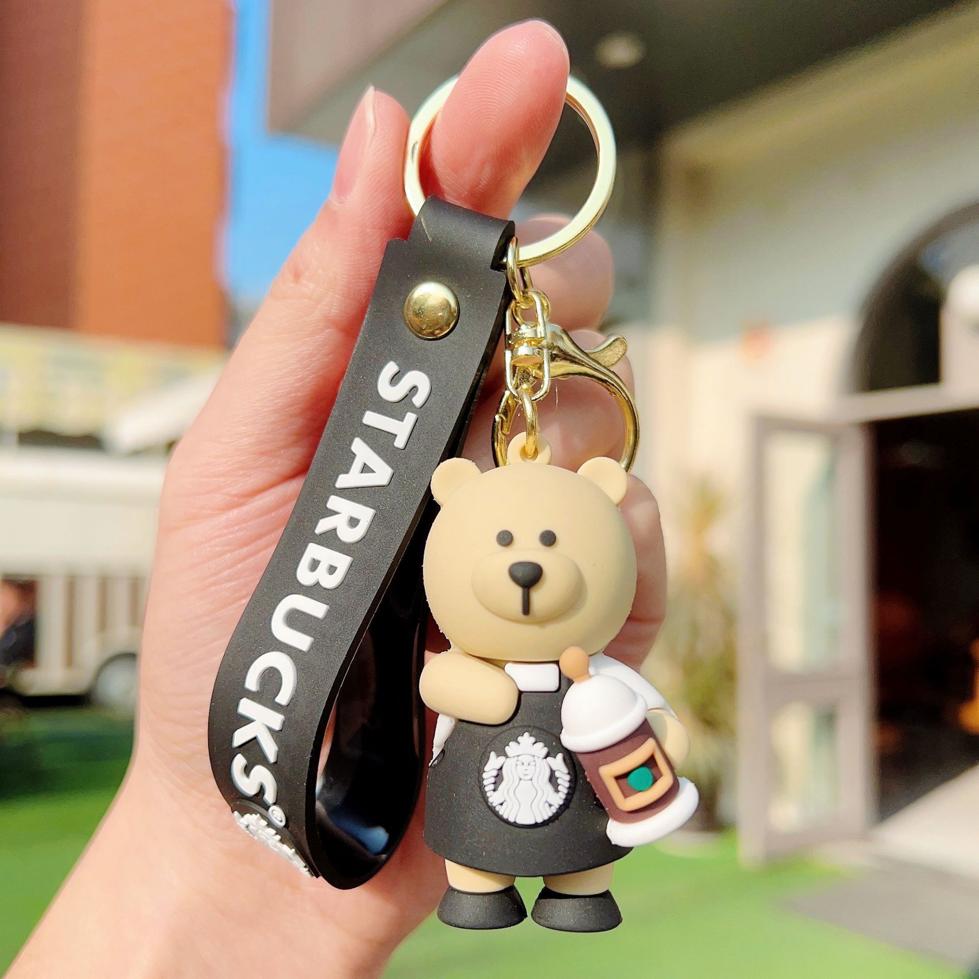 Free Shipping designer key chains for bags New Bear Keychain Cartoon Pendant Car Backpack Hanging Gift