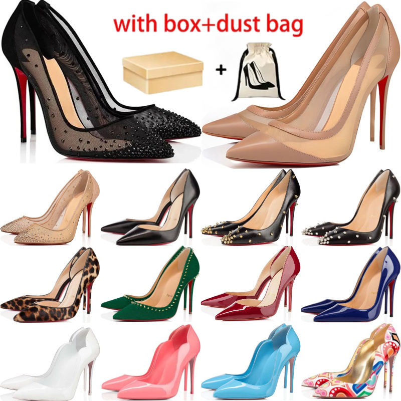 red bottom heels Women Brand High Red Heels Shoes Designer Soled Peep Pointed Toe Sandals 6cm 8cm 10cm 12cm Nude Black Patent Leather Woman Pumps