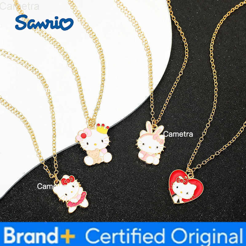 Sanrio kawaii Series Necklace Sweet Cute Hello Kitty Pendant Necklace Girls Birthday Party Jewelry Gifts H251229