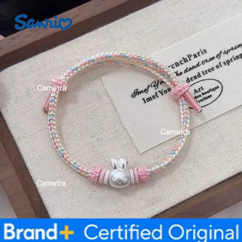 Sanrio Miffy 999 Pure Silver Cute Woven Pure Silver Bracelet A Gift for A Student Female Best Friend H251229