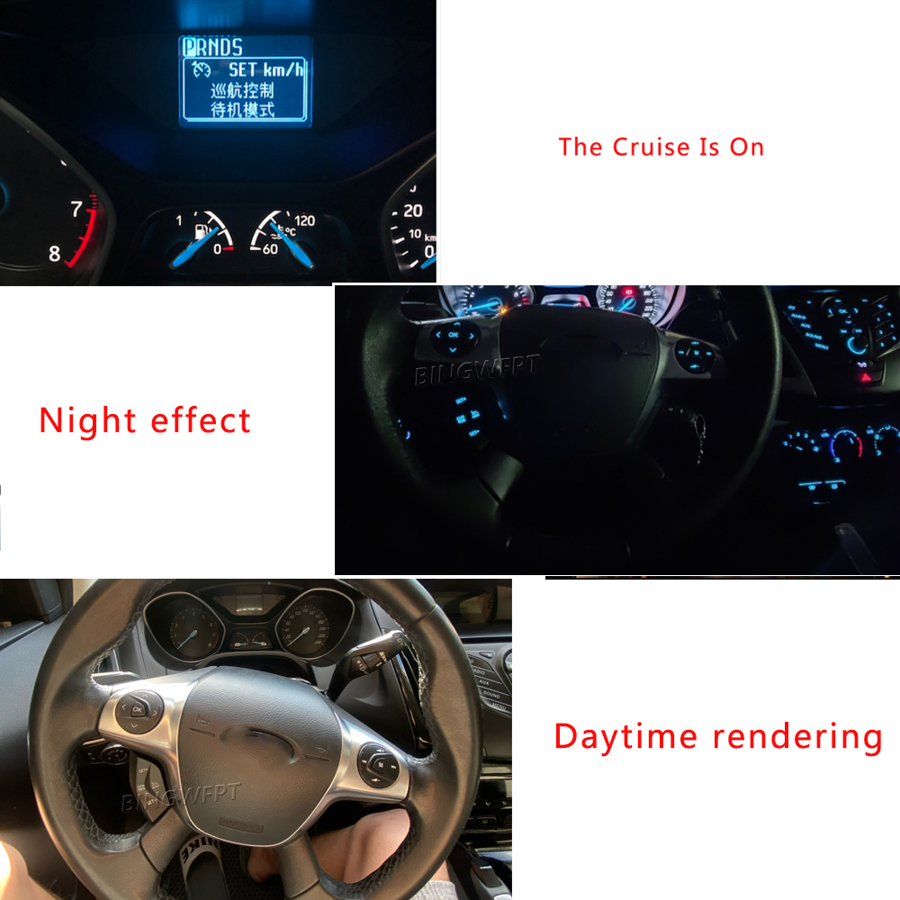 New Steering Wheel Cruise Control Buttons Car Multi-functional Steering Wheel Button Switch For Ford Focus 3 2012-2014 For Kuga 201