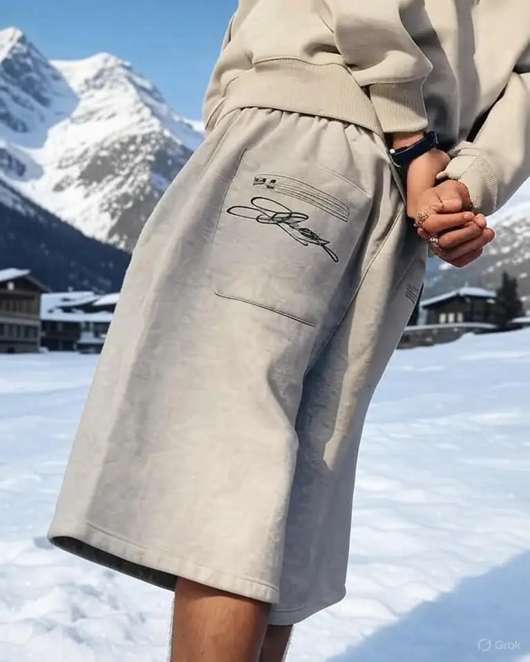 American Retro Jogging Shorts Y2K Clothes Men Women Hip Hop Graffiti Letters Elastic Waist Baggy Shorts Casual Knee Length Pants 251223