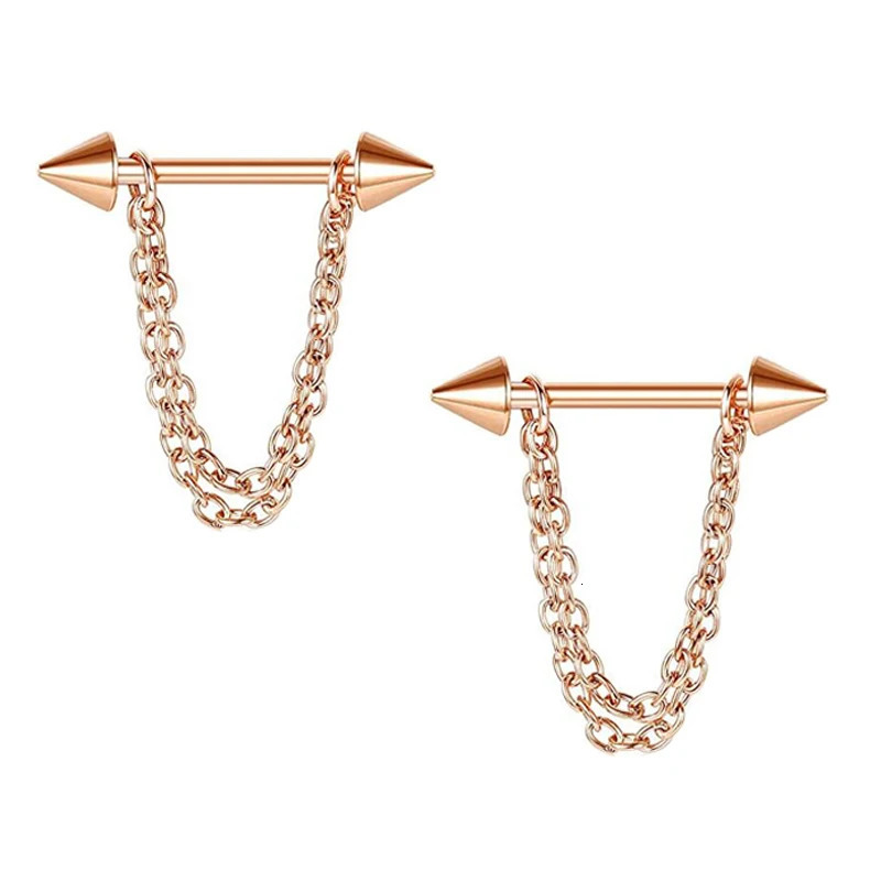 1 Pair Heart Barbell Nipple Ring Piercing Helix Piercing Sexy Nipple Jewelry High Quality Zircon Nipple Rings For Women Oreja 251224