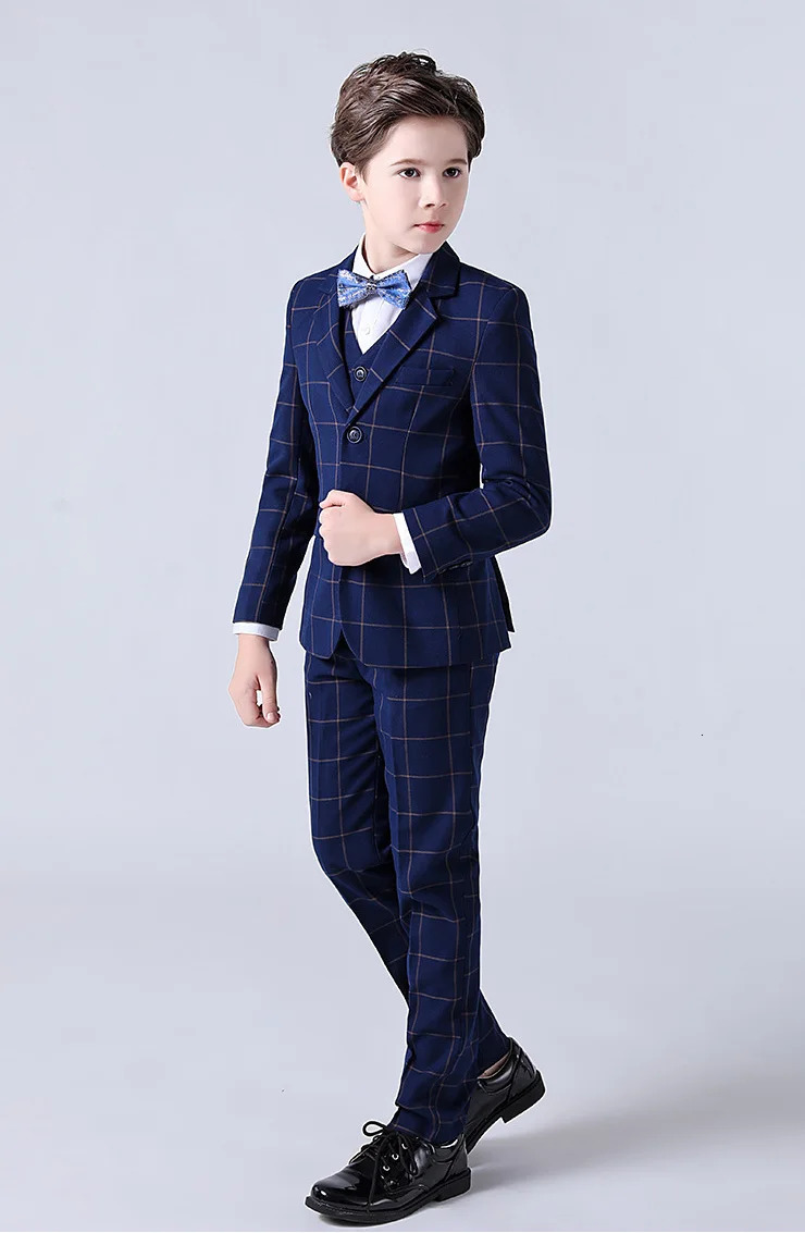Children Boys Wedding Suit Spring Autumn 1-14 Years Teenager Kids Suits Outfits Set Formal Elegant Suits For Children 251218
