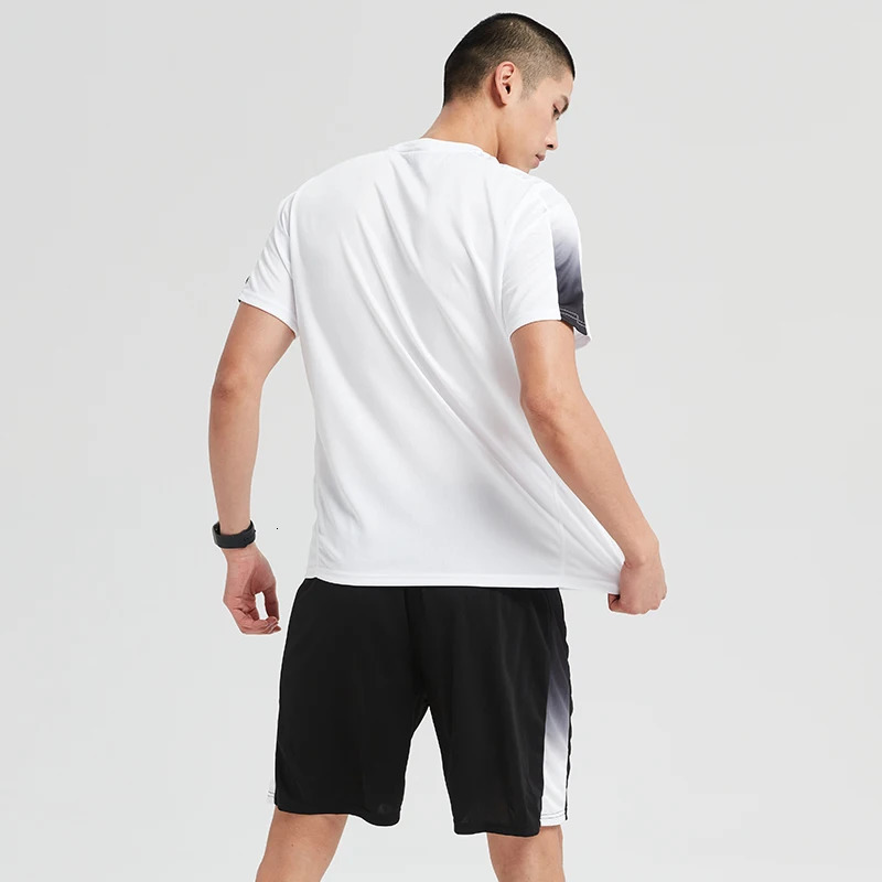 Sportswear Mens 2024 Spring and Summer Quickdry Short Sleeve TShirt Shorts Fitness Set Breathable Casual Running Wear 251219