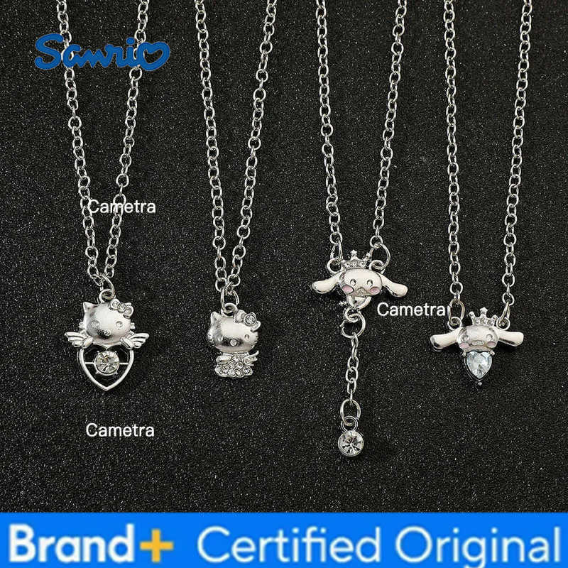 Sanrio Series Hello Kitty Kawaii Cinnamoroll Pendant Necklace Fashion Cute Necklace Accessories Girl Birthday Party Gifts H251229