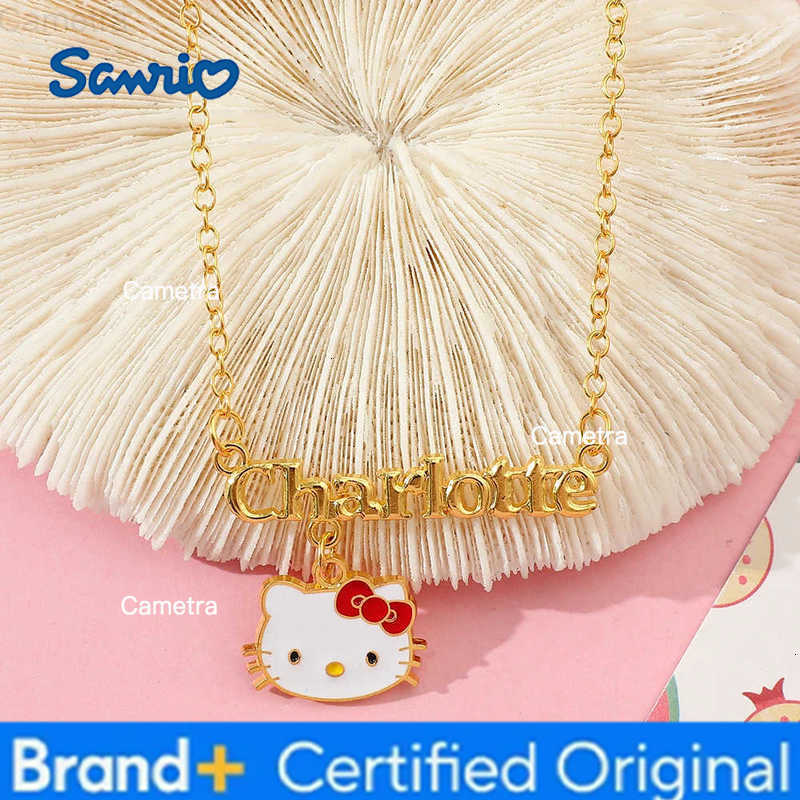 Sanrio HelloKitty Collection Sweet Cute Creative Enamel Pendant Necklace Fashion Charm Jewelry Girl Party Gift H251229