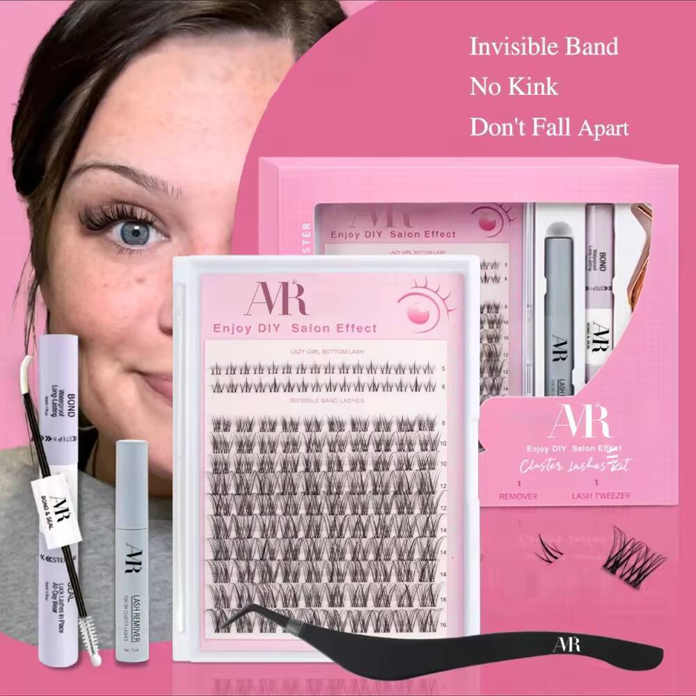 Cluster Lashes Segment C CC D DD Mix Curl Silk DIY Eyelash Extensions Kit DIY Eye Lash Cluster Eyelashes