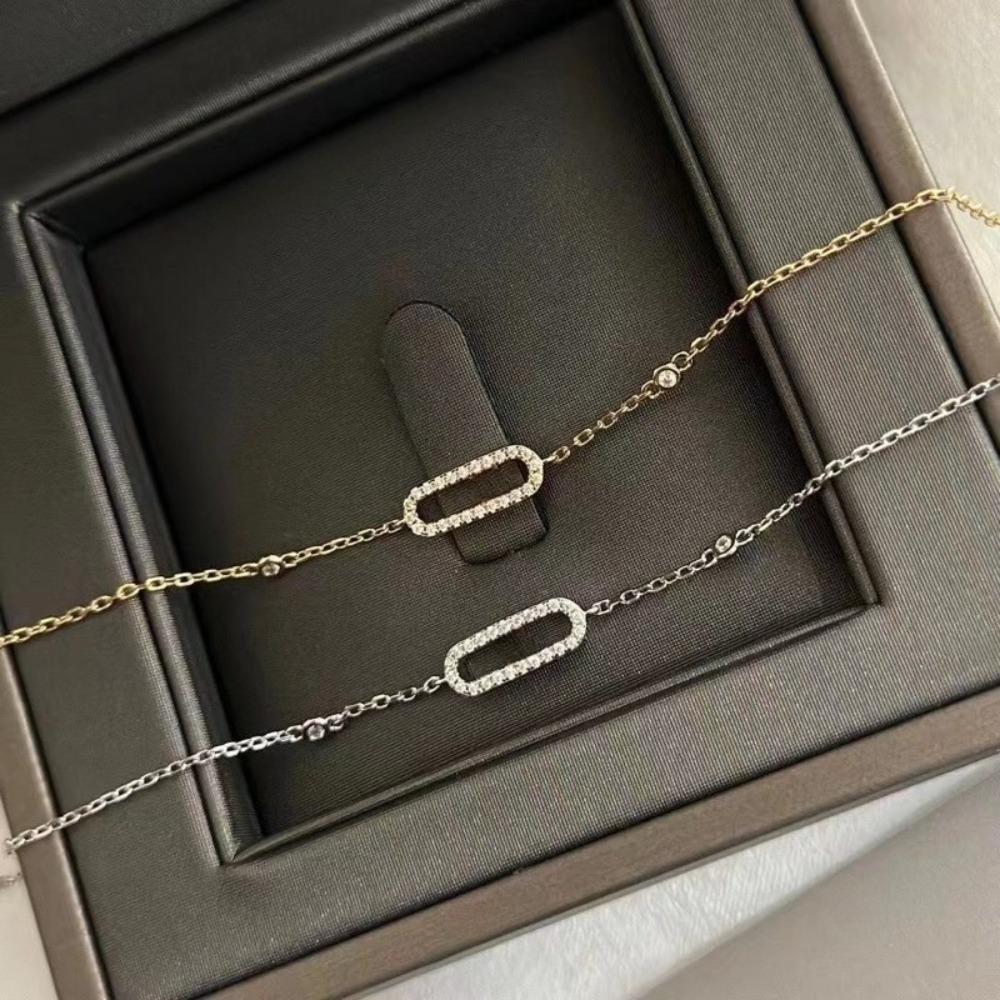 new classic designer diamondencrusted bracelet for women single sliding diamond 18k gold bracelets daily wear accessory gift giving business party luxury jewelry