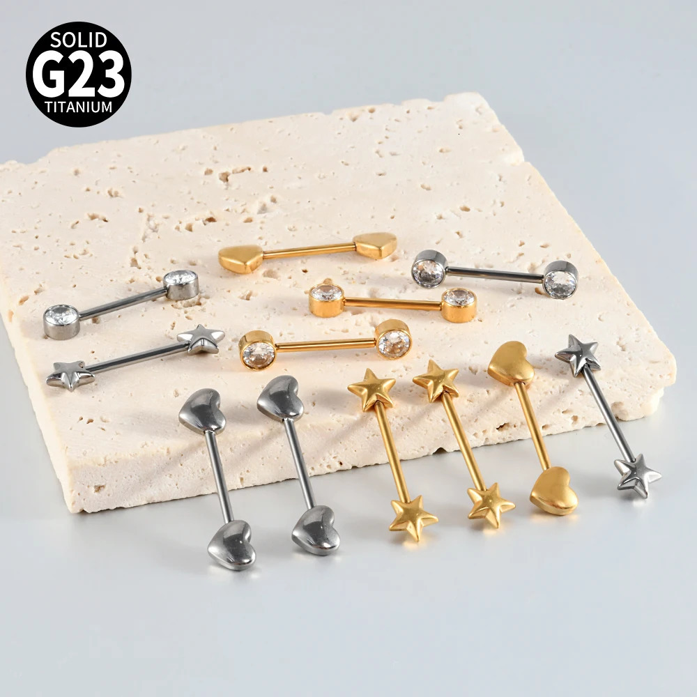 2pcs Cone Opal Nipple Shiled Bars Piercing 14G Internally Thread Sexy Mamilo Piercings Barbell Piercing Jewelry 251224