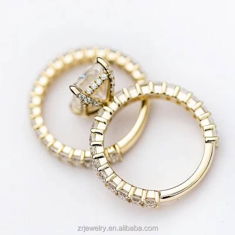 Lab-Grown Diamond Pure Gold 14K 18K D Color Lab Grown Diamond Engagement Ring 1CT VVS IGI Womens Synthetic Rings