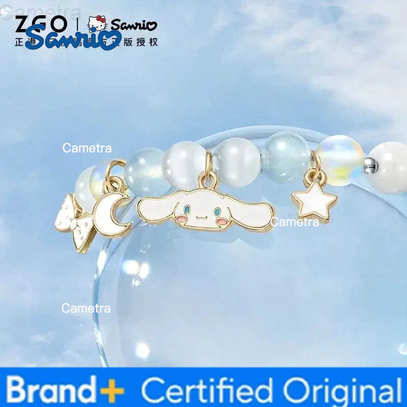 Sanrio Tide Painted Jade Cinnamon Dog Crystal Bead Bracelet Girl Gifts H251229