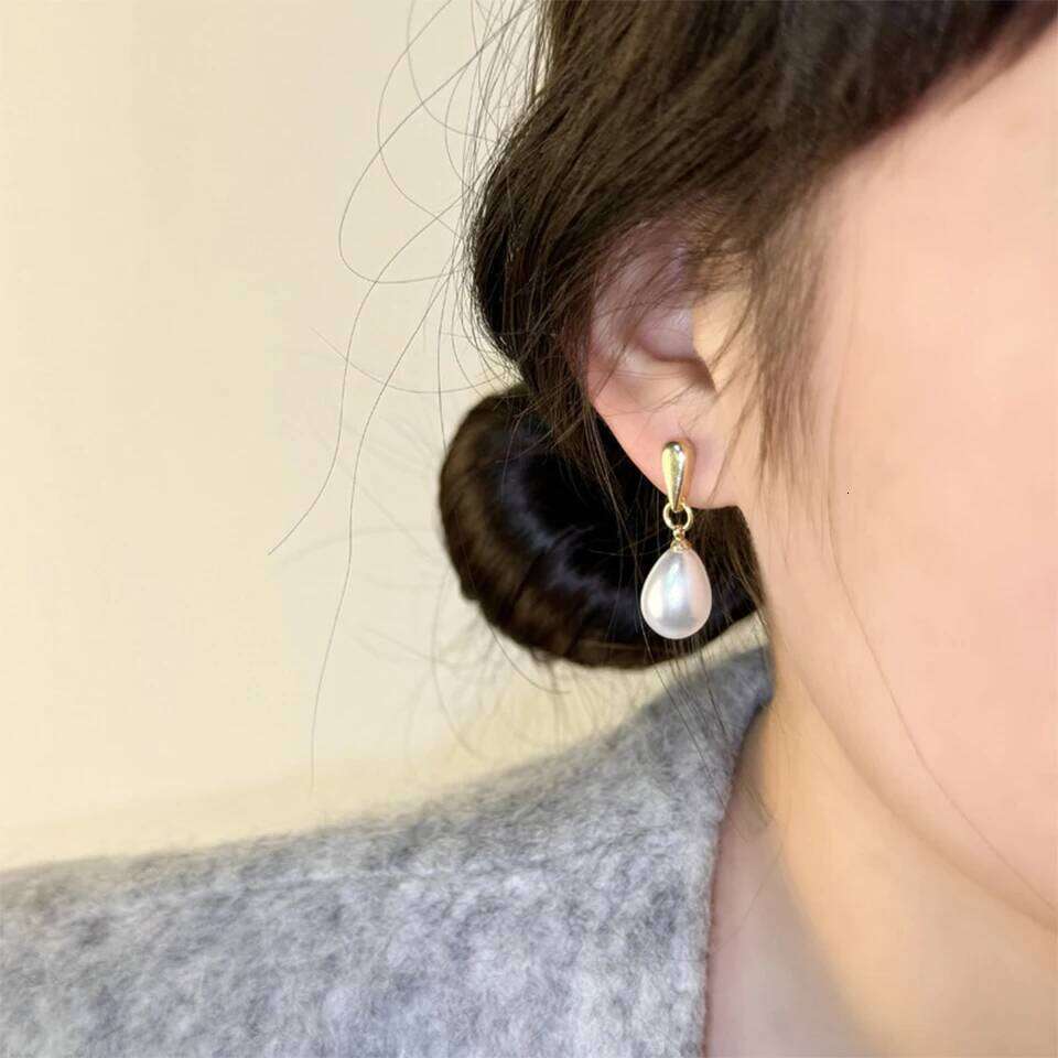 ZAKOL Fashion Elegant Teardrop Pear Imitation Pearl Drop Earrings Simple Versatile Jewelry Gift For Women