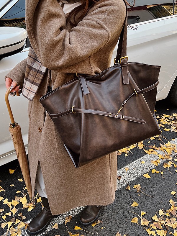 Leisure Commuting Retro Large Capacity Bag Women'S New Fashion Autumn And Winter Assorted Shoulder Bag Hand Tote Bag 2026s hot