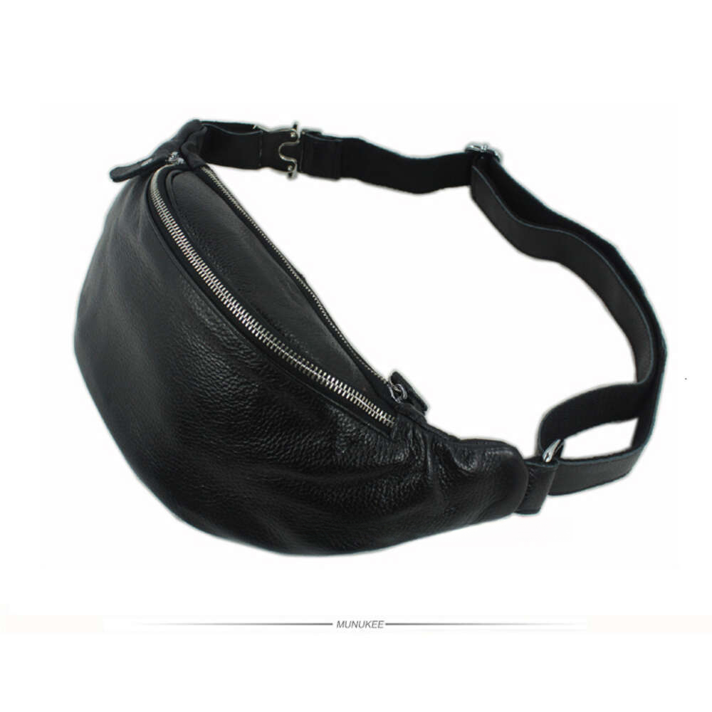 Fashion New 2015 genuine leather waist packs men money belt bag fanny pack small black brown free shipping H6.14#120 ddmySept