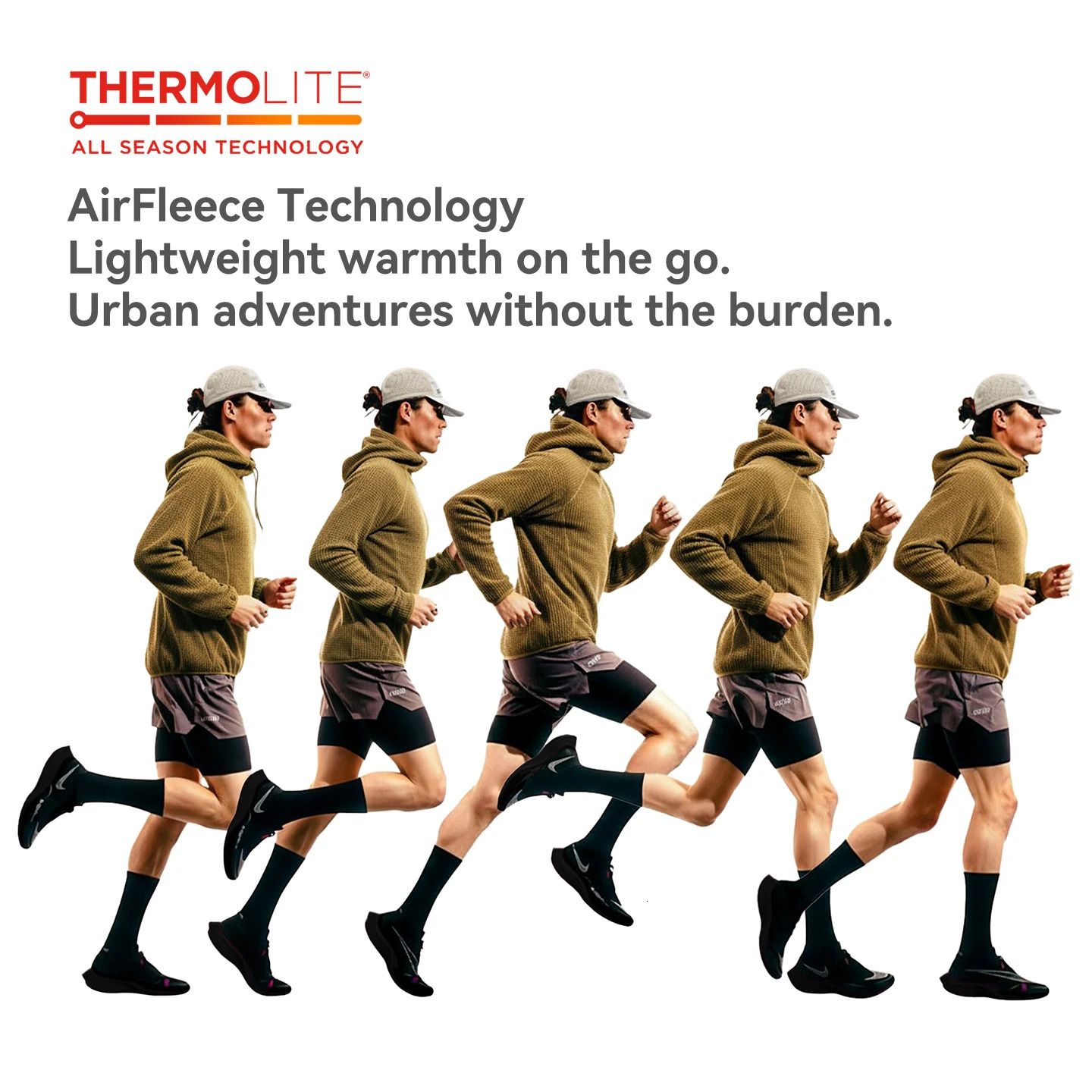 INFLATION Men Air Fleece Hoodie Winter 2025 Lightweight Warm Streetwear Casual Pullover Sweatshirt 251225