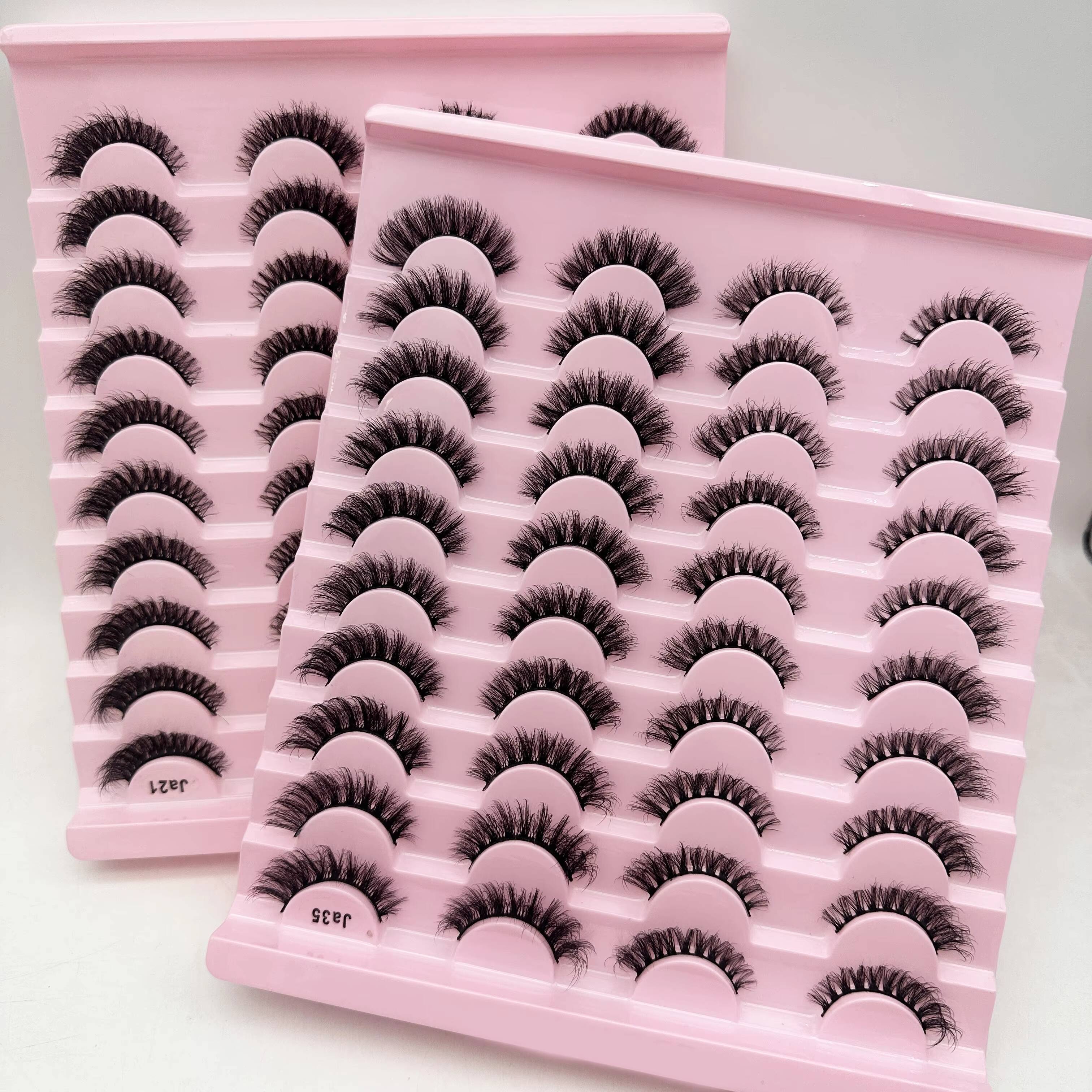 Mix 20Pairs 3D Mink Lashes False Eyelashes Fluffy Wispy Natural Eye Lash Mink Soft Eyelash Supplies Full Strip Lashes