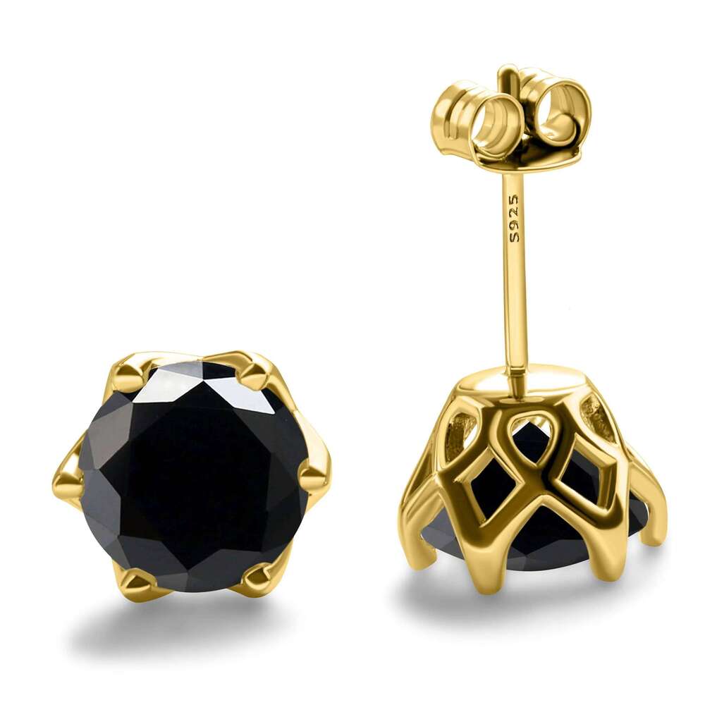 1-2 Carat D Color Moissanite Earrings For Women 100%925 Sterling Silver Ear Studs Fashionable and Brilliant a4e