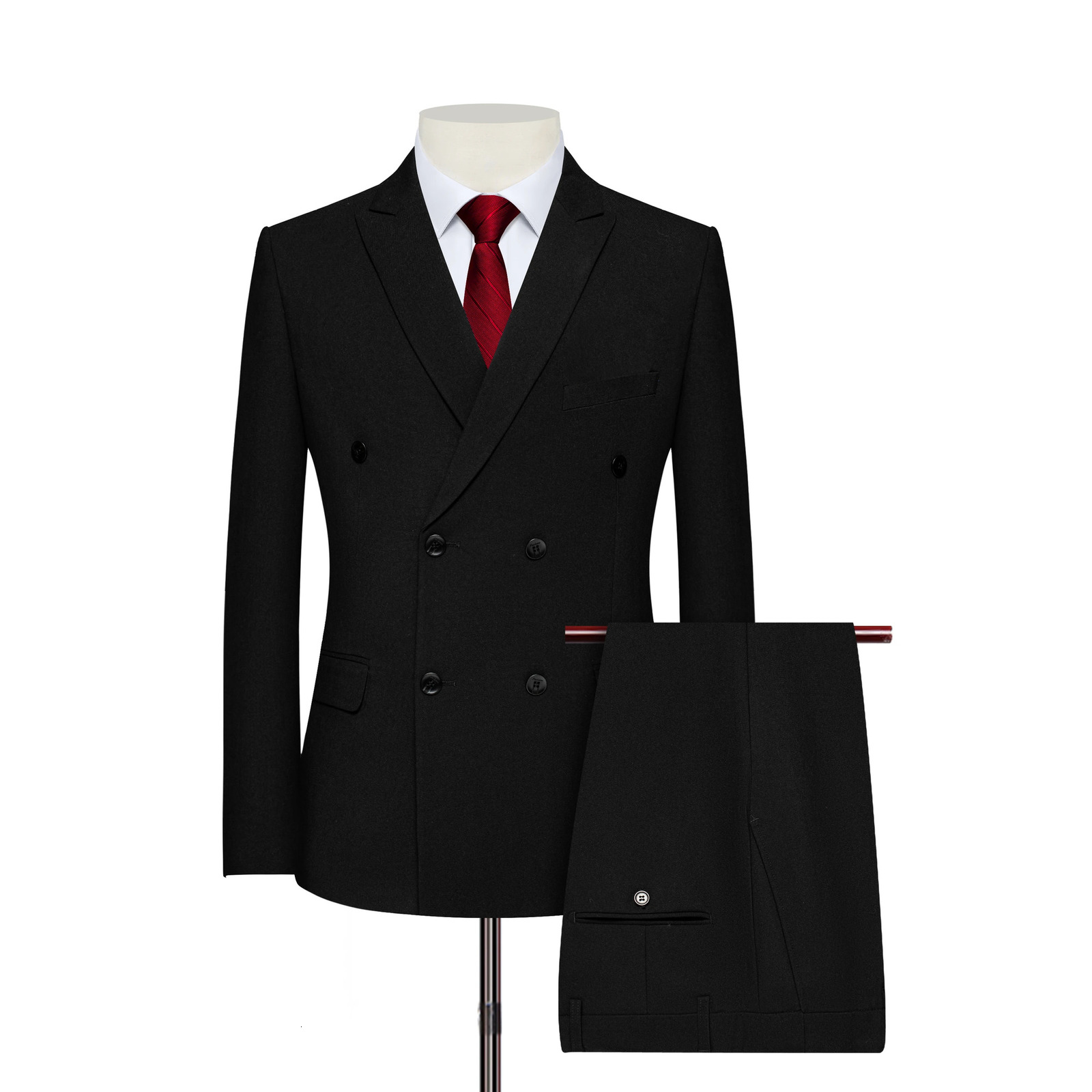 PlusSize Mens Minimalist DoubleBreasted Suit Set LimitedTime Offer Suitable for Office Commutes and Casual Gatherings 251213