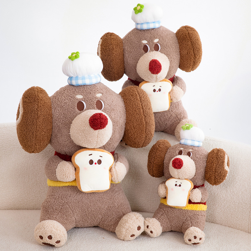 New Dachshund Bread Hot Dog Plush Toy Pillow Stuffed Animal Children's Comfort Sleep Aid Birthday Gift W260306