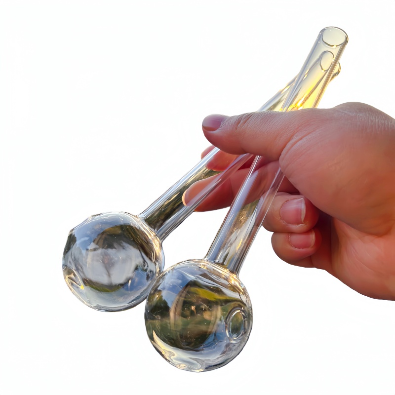 8 inch / 20cm Super big hookah large 50mm ball thick glass oil burner tobacco smoking pipes