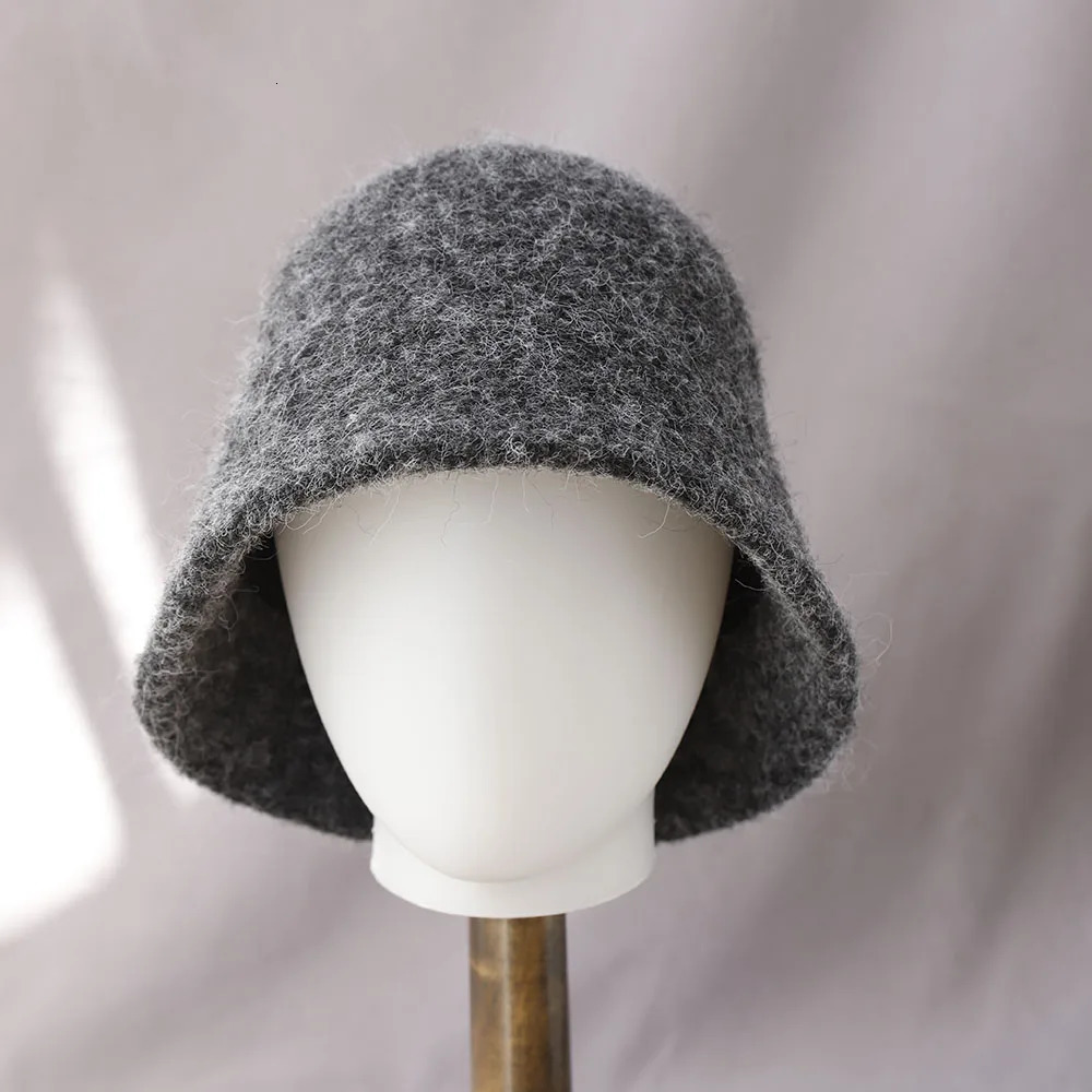 2025 Autumn Winter Wool Bucket Hat Women Fashion Vintage Fisherman Hats Versatile Cap Spring Felt Hat 6 Colors Foldable hat 251225