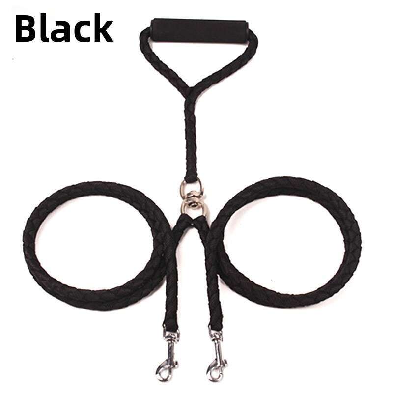 One to two double ended woven PP round rope pet double ended dog skin Luxury Designer style