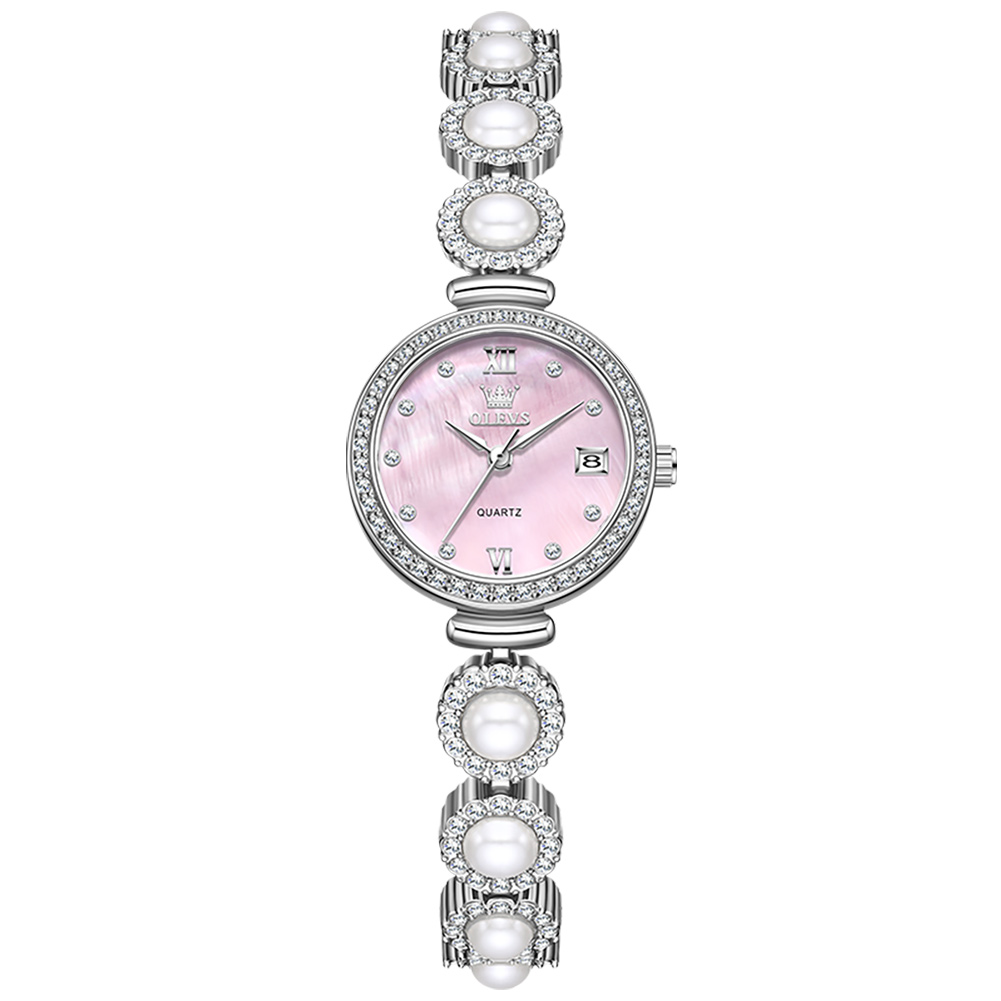 OLEVS Elegant, high-end quartz watch, fashionable, retro, exquisite, niche, diamond studded strap, waterproof, luminous watch