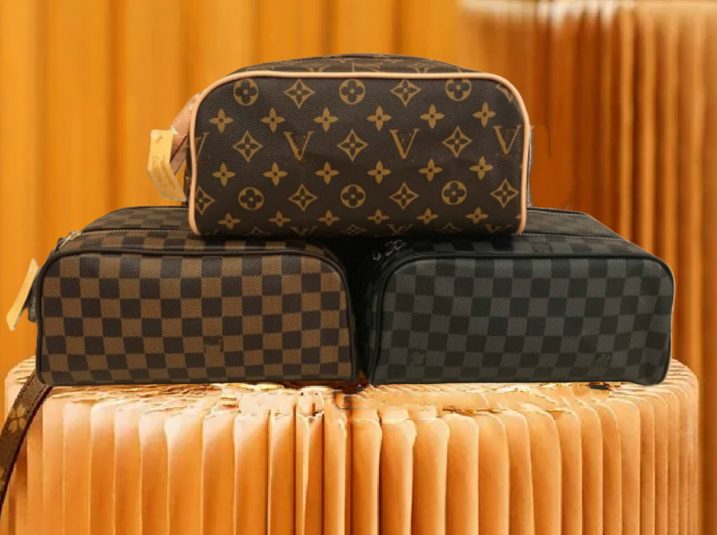 Luxurys Men Womens Double zipper Makeup Bag Designer Women WashBag Large Capacity Cosmetic Bags Toiletry Bag classic Man Travelling Toilet Bag