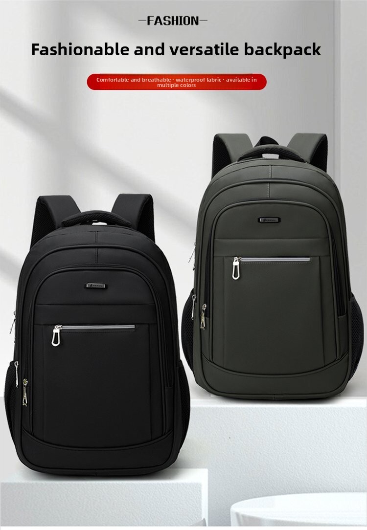 Large-capacity waterproof computer bag for business trips, men's student backpack